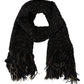 Dolce & Gabbana Elegant Virgin Wool Blend Black Scarf