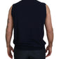 Sleek Black V-Neck Sleeveless Tank - SEHABRANDS