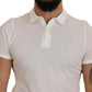 Elegant White Cotton Polo T-Shirt - SEHABRANDS