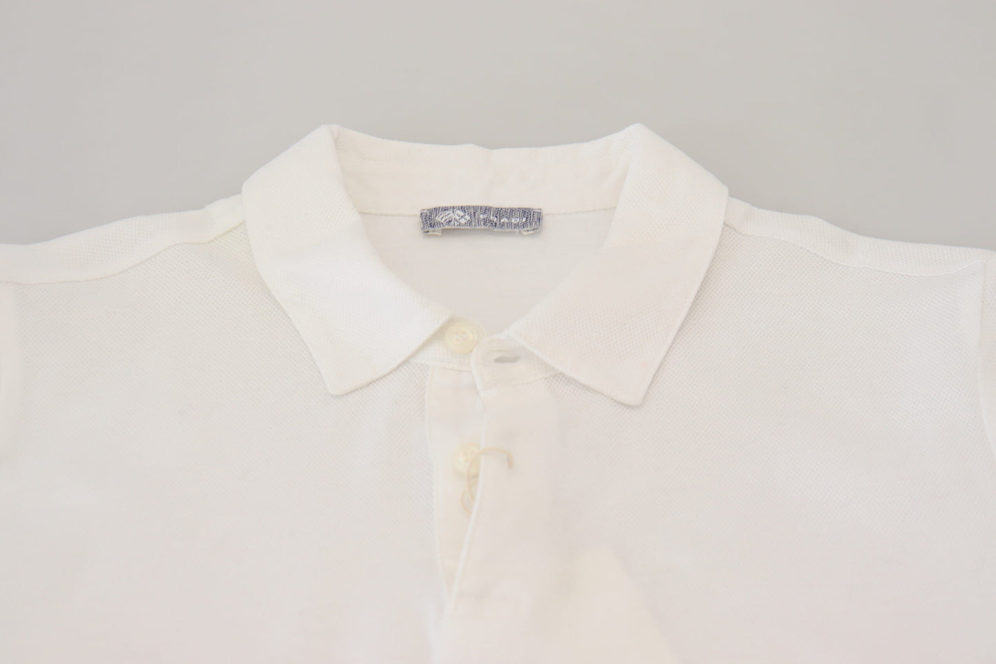 Elegant White Cotton Polo T-Shirt - SEHABRANDS