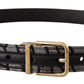 Dolce & Gabbana Multicolor Leather Statement Belt