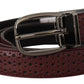 Dolce & Gabbana Elegant Leather Belt with Metal Buckle