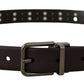 Dolce & Gabbana Burgundy Elegance Leather Belt