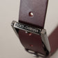 Dolce & Gabbana Elegant Brown Leather Designer Belt