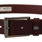 Dolce & Gabbana Elegant Brown Leather Designer Belt