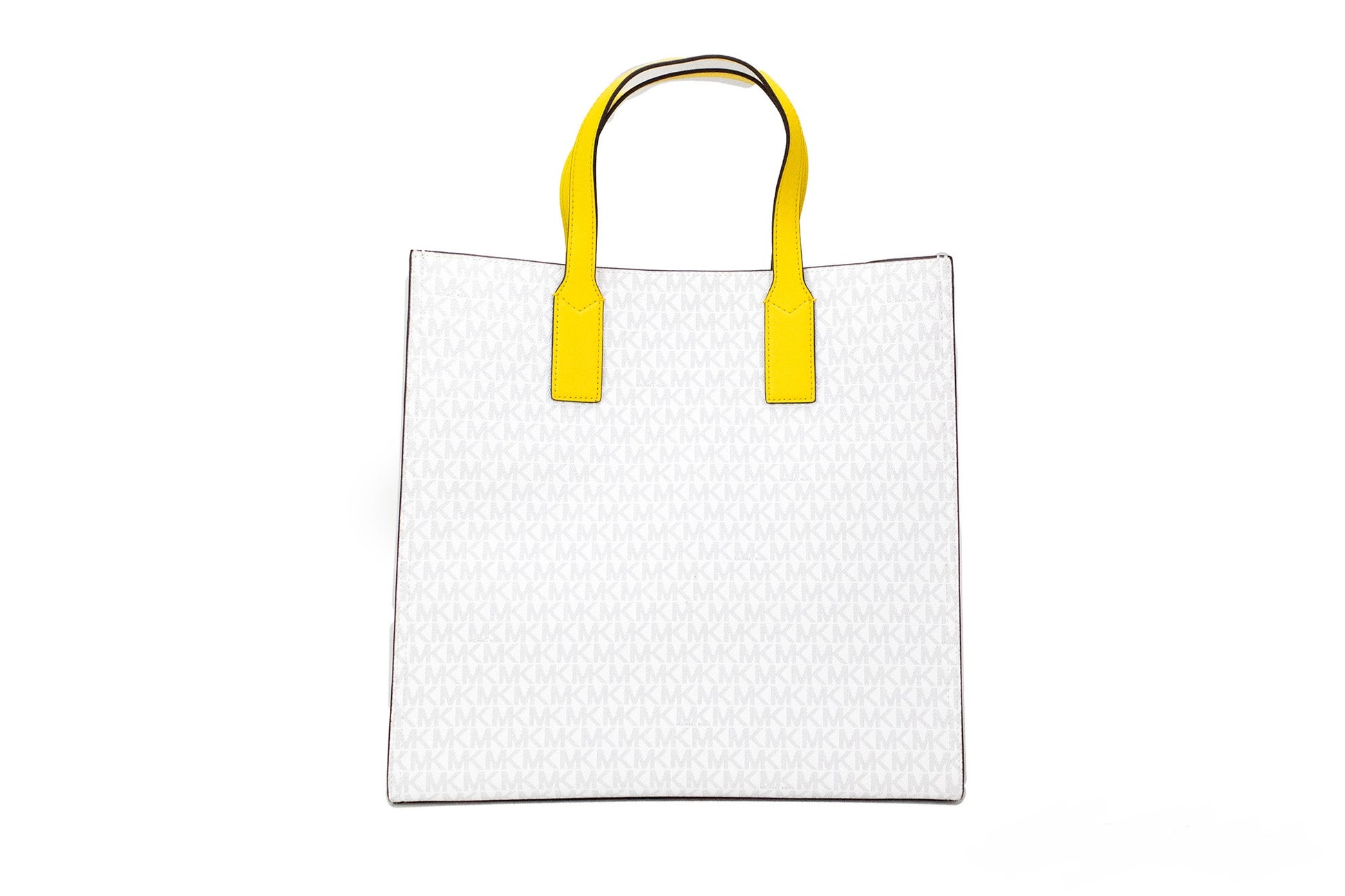 Kenly Large Signature Citrus PVC North South Tote Computer Handbag - SEHABRANDS