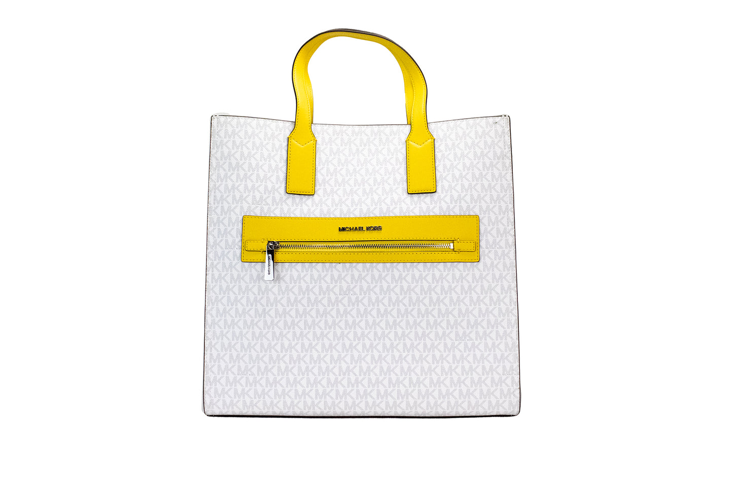 Kenly Large Signature Citrus PVC North South Tote Computer Handbag - SEHABRANDS