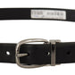 Dolce & Gabbana Elegant Black Leather Designer Belt