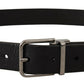 Dolce & Gabbana Elegant Black Leather Belt