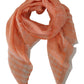 Elegant Orange Linen Shawl Wrap Scarf - SEHABRANDS