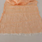 Elegant Peach Linen Scarf - SEHABRANDS