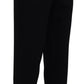 Elegant Black Italian Designer Pants - SEHABRANDS