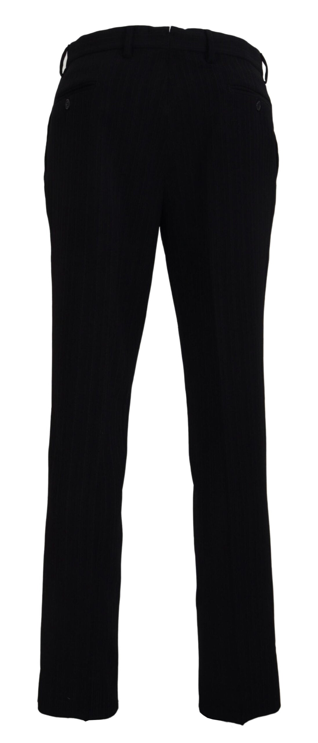 Elegant Black Italian Designer Pants - SEHABRANDS