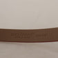 Dolce & Gabbana Chic Suede Belt with Logo Engraved Buckle