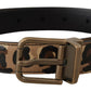 Dolce & Gabbana Chic Engraved Logo Leather Belt