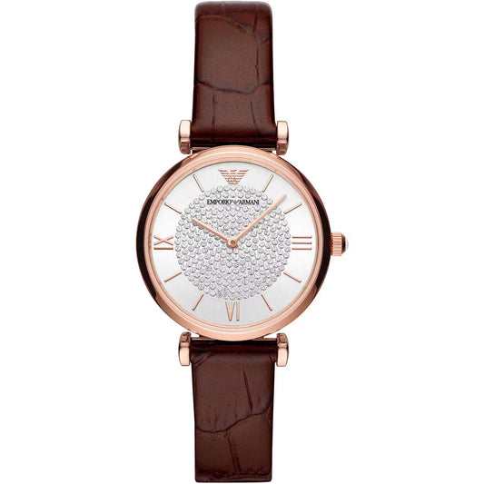 Elegant Bordeaux Leather Watch for Women - SEHABRANDS