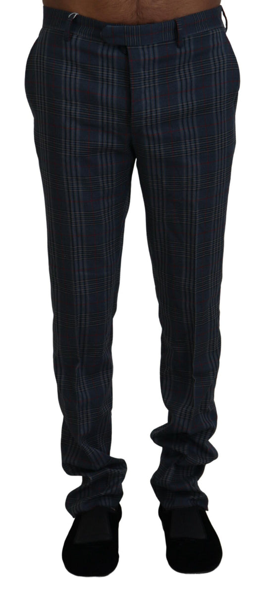 Elegant Multicolor Pure Wool Trousers - SEHABRANDS