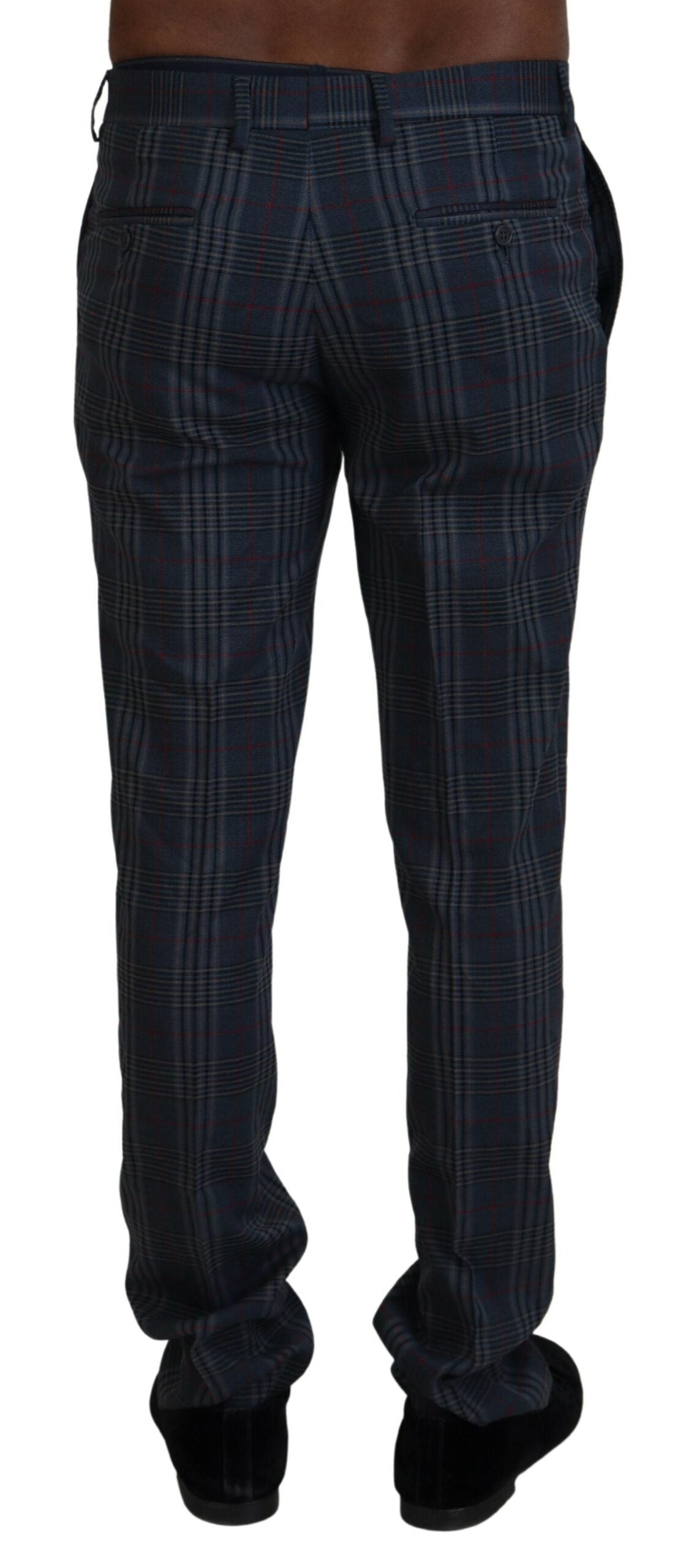 Elegant Multicolor Pure Wool Trousers - SEHABRANDS