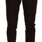 Elegant Brown Cotton Blend Trousers - SEHABRANDS