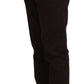 Elegant Brown Cotton Blend Trousers - SEHABRANDS