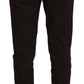 Elegant Brown Cotton Blend Trousers - SEHABRANDS