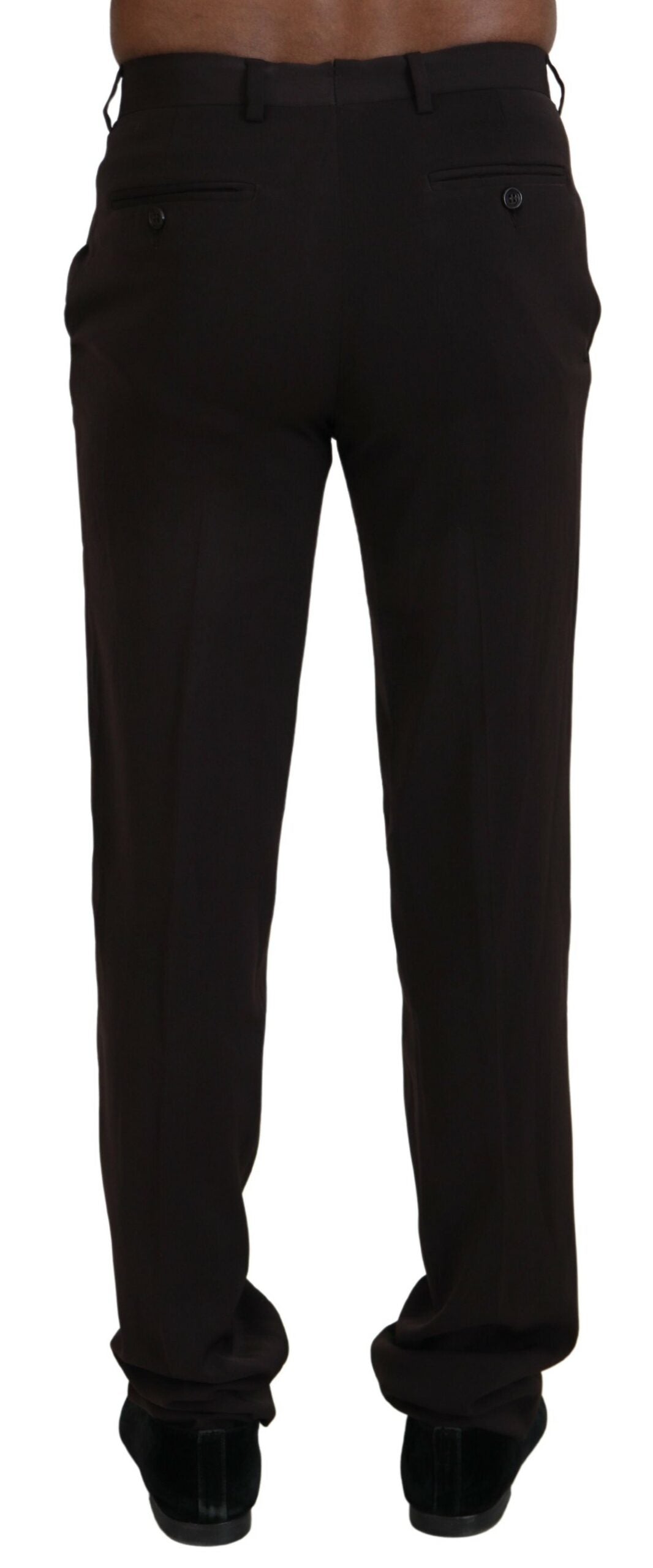 Elegant Brown Italian Dress Pants - SEHABRANDS