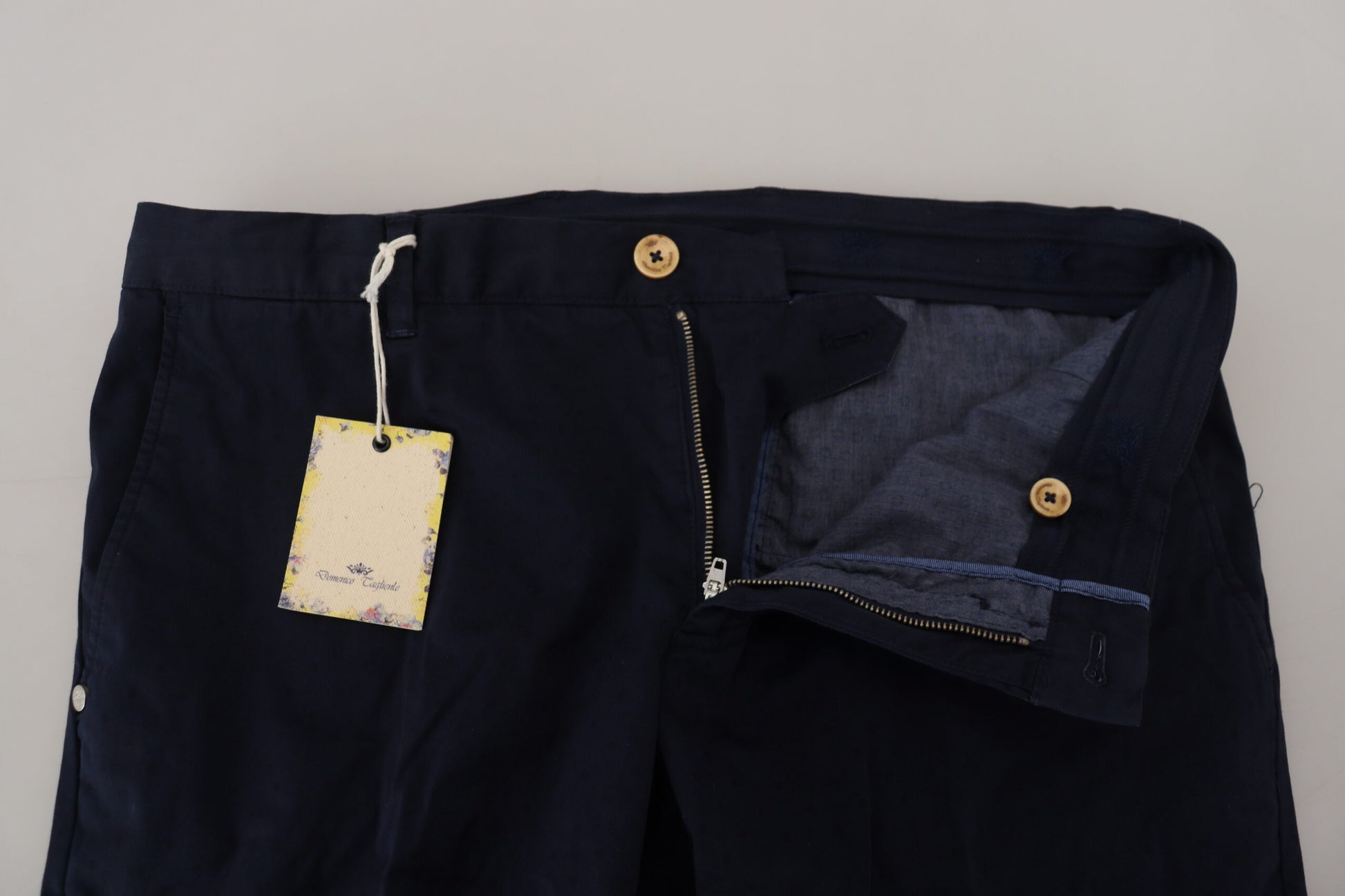 Elegant Dark Blue Slim Chino Pants - SEHABRANDS