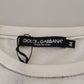 Dolce & Gabbana Elegant White Cotton-Silk Blend Tee