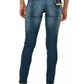 Yes Zee Blue Cotton Women Jeans