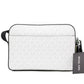 Cooper Small Bright White Palm Signature PVC Utility Crossbody Bag - SEHABRANDS