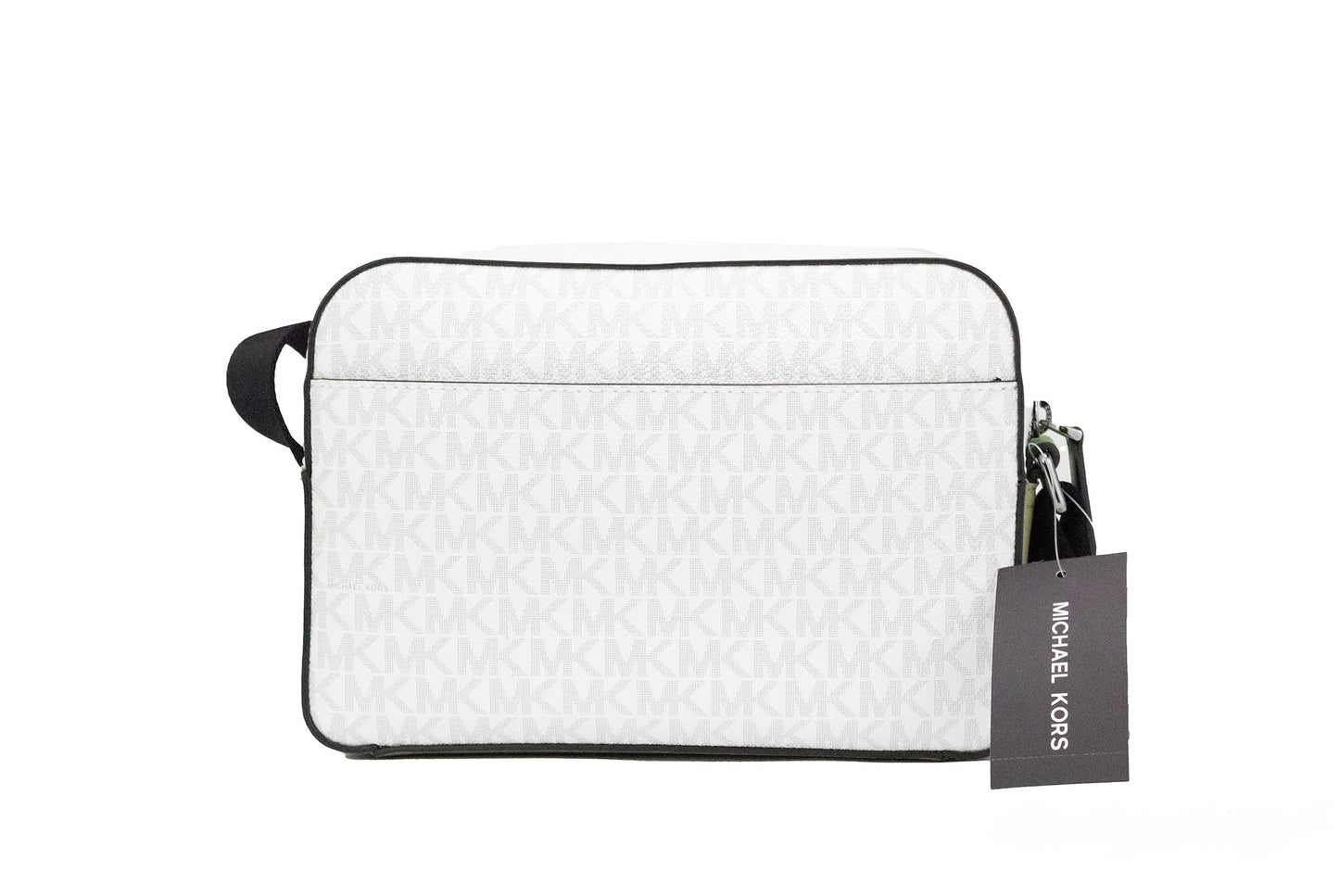 Cooper Small Bright White Palm Signature PVC Utility Crossbody Bag - SEHABRANDS