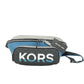 Cooper Large Blue Multi Leather Embroidered Logo Utility Belt Bag - SEHABRANDS