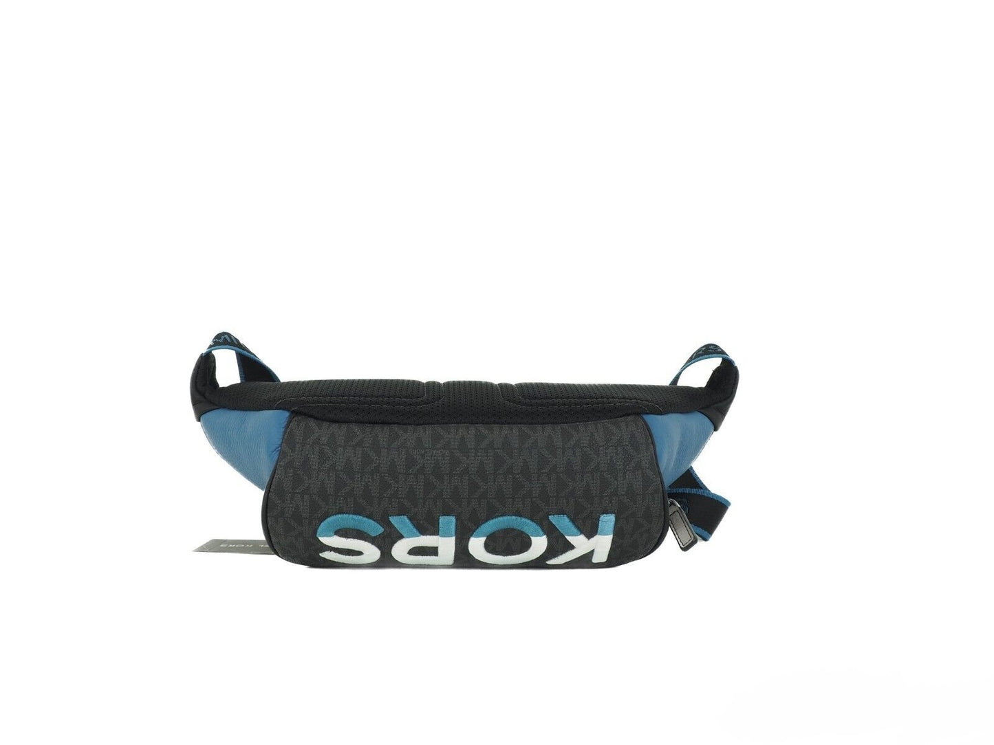 Cooper Large Blue Multi Leather Embroidered Logo Utility Belt Bag - SEHABRANDS