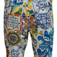 Dolce & Gabbana Majolica Print Casual Chinos Shorts