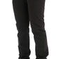 Elegant Slim-Fit Gray Cotton Trousers - SEHABRANDS