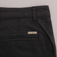 Elegant Slim-Fit Gray Cotton Trousers - SEHABRANDS