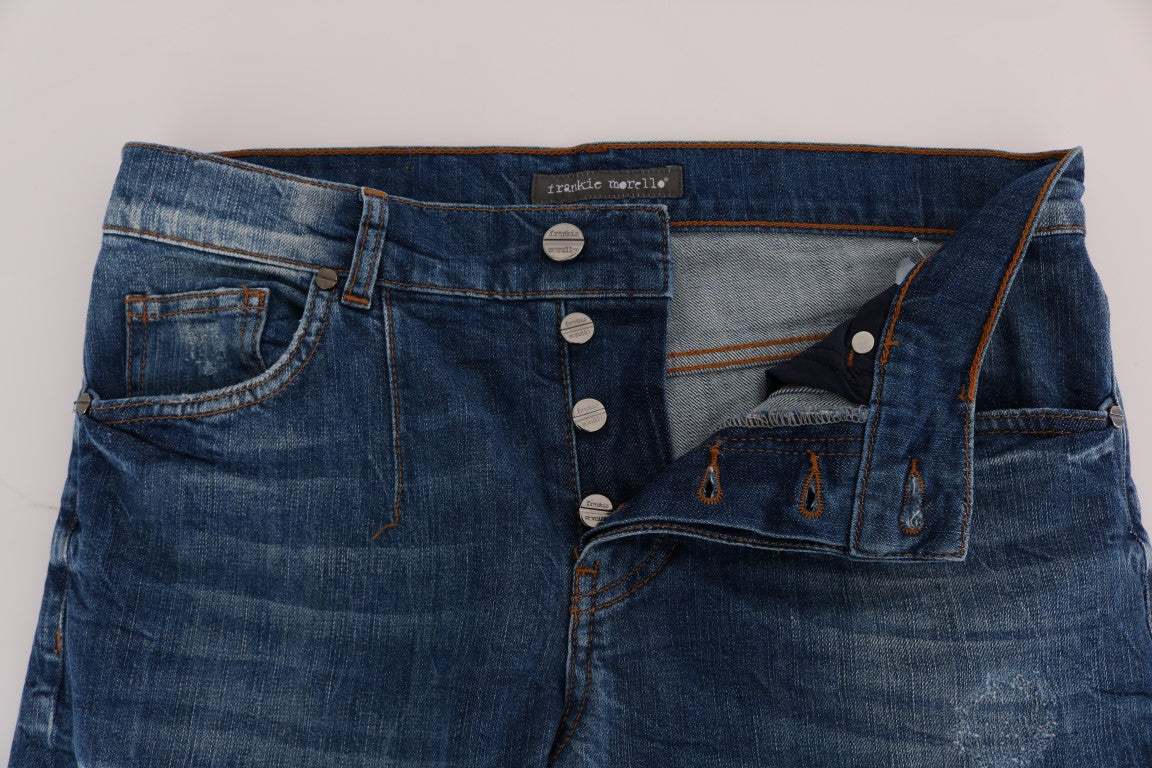 Chic Slim Fit Blue Wash Jeans - SEHABRANDS