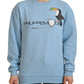 Chic Light Blue Logo Embellished Sweater - SEHABRANDS