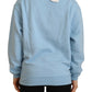 Elegant Light Blue Long Sleeve Sweater - SEHABRANDS