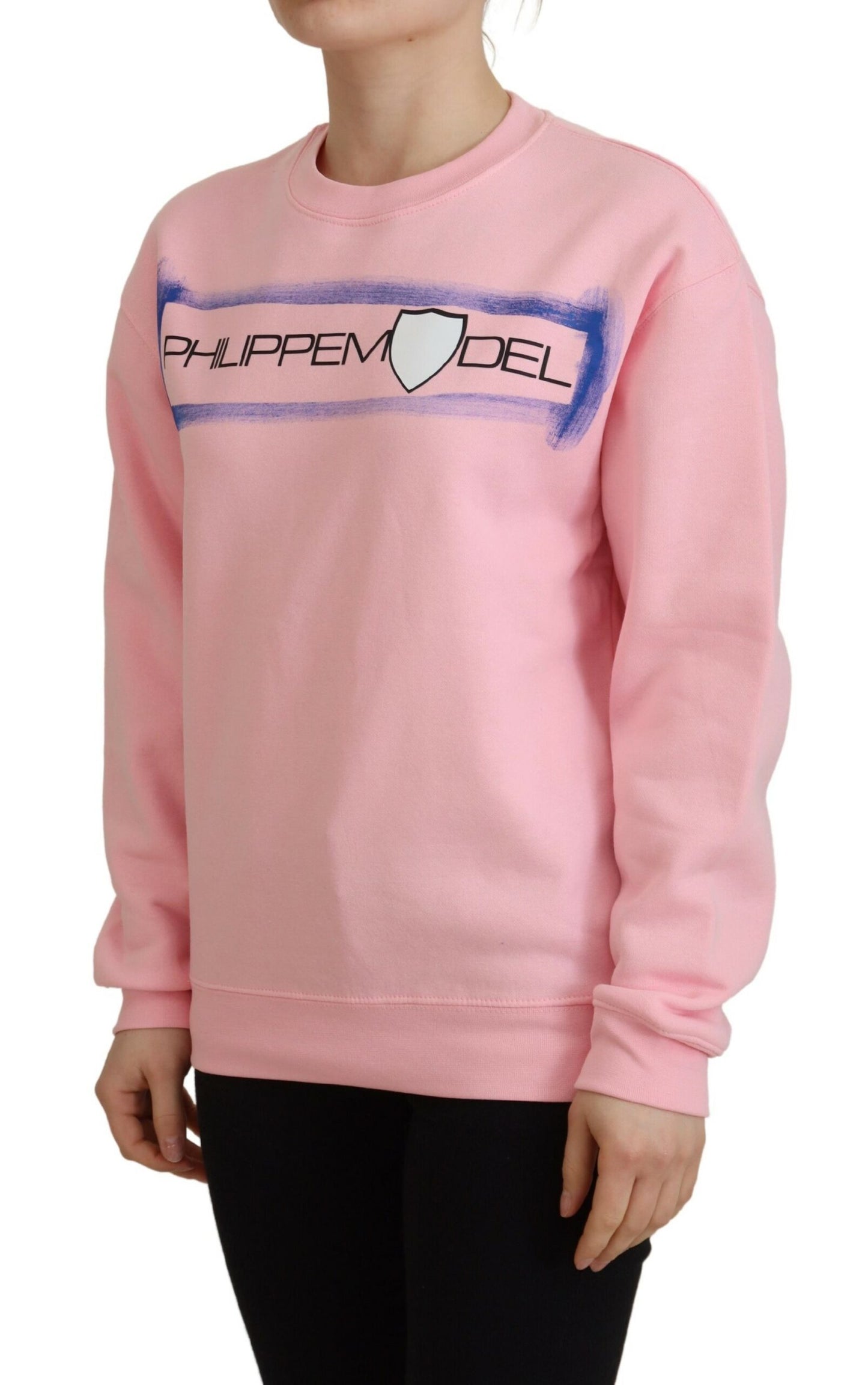 Elegant Pink Long Sleeve Pullover Sweater - SEHABRANDS