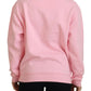 Elegant Pink Long Sleeve Pullover Sweater - SEHABRANDS