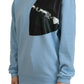 Elegant Light Blue Cotton Pullover Sweater - SEHABRANDS