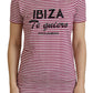 Dolce & Gabbana Exclusive Striped Ibiza Crew Neck Tee