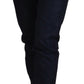 Sleek Black Low Waist Denim Pants - SEHABRANDS