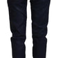 Sleek Black Low Waist Denim Pants - SEHABRANDS