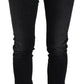 Chic Black Low Waist Straight Leg Jeans - SEHABRANDS