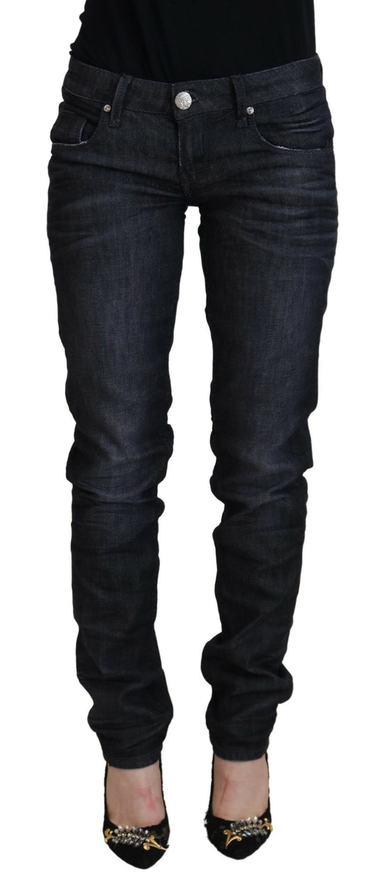 Chic Black Low Waist Straight Jeans - SEHABRANDS