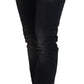 Sleek Black Washed Low Waist Skinny Jeans - SEHABRANDS