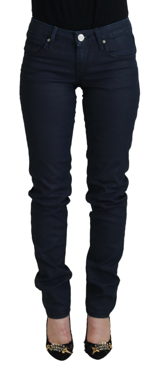 Chic Low Waist Skinny Jeans in Blue - SEHABRANDS