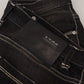 Elegant Tapered Mid Waist Black Jeans - SEHABRANDS